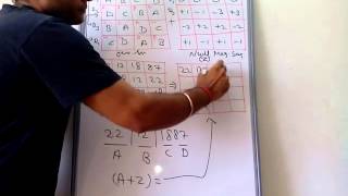 MOST EASIEST NEW METHOD OF RAMANUJANs BIRTH DATE MAGIC SQUARE [upl. by Ashlie]