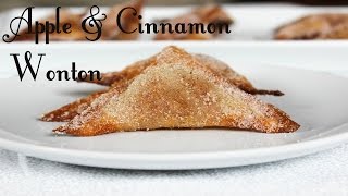 Apple amp Cinnamon Wonton Recipe  Healthy and Delicious Desserts [upl. by Alenoel]