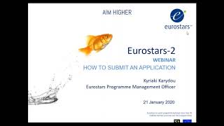 Eurostars webinar How to submit an application [upl. by Nileuqaj]