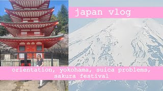 japan vlog  first week of school pagoda castle [upl. by Yendyc]