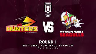 SP PNG Hunters v Wynum Manly Seagulls Round 1  Match Highlights  90324 [upl. by Kendall292]