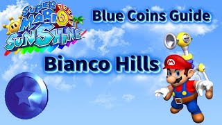 Super Mario Sunshine Blue Coins Guide Bianco Hills [upl. by Meekah]