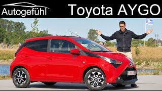 Toyota Aygo FULL REVIEW Facelift 2018 2019  Autogefühl [upl. by Kinnie]