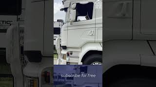 Scania Artic Pulls Ultralite Rockwood 5th Wheel Caravan from CCRV  more than you need [upl. by Oetomit438]