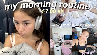 7 AM Morning Routine Vlog quotthat girlquot habits productive day working from home getting on track 📓🖇 [upl. by Norab8]