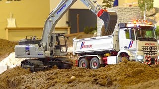 BIG RC TRUCK AND CONSTRUCTION MEETING KOMATSU PC290 MAN I MB AROCS I ScaleART I STONEBREAKERAREA [upl. by Odnanreh]