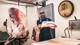 Ultimate Brisket Showdown BoneIn vs Boneless American Tajima Wagyu Cow  The Bearded Butchers [upl. by Galven]