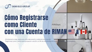 ESP 📲 Cómo Registrarse como Cliente con una Cuenta de RIMAN USA 🇺🇸 amp CANADÁ 🇨🇦 [upl. by Markowitz918]