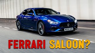 FERRARI Saloon Youve Never Heard Of  Maserati Ghibli Trofeo [upl. by Roswell]