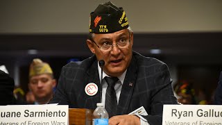 VFW National Commander Duane Sarmientos Complete Testimony and QampA [upl. by Mintun]