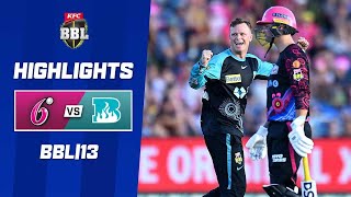 Sydney Sixers v Brisbane Heat  BBL13 [upl. by Luemas]