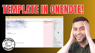 How to Create a Template in OneNote  Simplify Your NoteTaking [upl. by Leahcim]