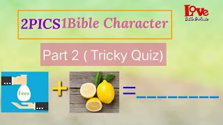 Part 2  Bible Game for Church Activity with answers  2PICS1BibleCharacter [upl. by Curley663]