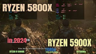 Ryzen 5800x vs Ryzen 5900x in 2024 [upl. by Burnie]