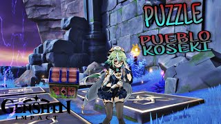 PUZZLE PUEBLO KOSEKI  GENSHIN IMPACT [upl. by Ynafets]