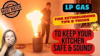 Kitchen Fire Safety Video 🫢 LP Gas Fire Training Liquefied Petroleum Cylinder LPG Gas Fire Fighting [upl. by Dardani533]