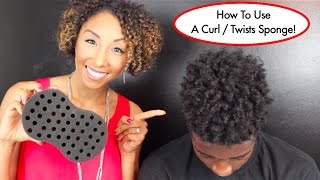 How To Use A Curl  Twists Sponge Tutorial For Long Natural Hair  BiancaReneeToday [upl. by Ainnek]