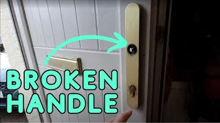 How to Replace a Broken uPvc Door Handle Walk Through [upl. by Apfelstadt663]