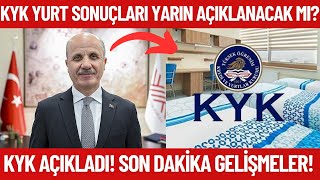 KYK 2024 YURT SONUÇLARI NE ZAMAN AÇIKLANACAK Yarın kyk yurt sonuçları açıklanır mı [upl. by Adalia]