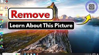 Easily Remove quotLearn About This Picture Iconquot In Windows 1011  Spotlight Desktop Background [upl. by Keyser]