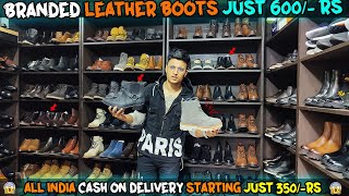 Leather Boots Just 600 Rs  Buy Original Leather Boots  Slippers  Cheapest Price  Retail  COD [upl. by Neelloj]