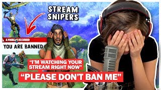 Pokimane RAGE QUITS over Stream Snipers in NEW Arena Mode Fortnite Duo Fill [upl. by Keeryt711]