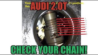 Audi 20T Timing Chain Stretch Check [upl. by Bugbee230]