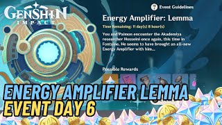 48 Event quotEnergy Amplifier Lemma Day 4quot Full points Genshin Impact [upl. by Llecrad945]