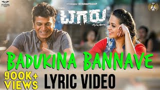 Tagaru  Badukina Bannave Lyric Video  Shiva Rajkumar Dhananjay  Bhavana Manvitha  Charanraj [upl. by Yllet]