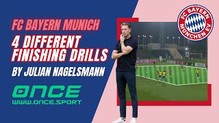 FC Bayern Munich  4 different finishing drills by Julian Nagelsmann [upl. by Aehsat]