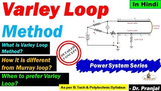 L105 Varley Loop Methods  Difference in Murray Loop Test  Electric Power Cable  Power System [upl. by Normak]