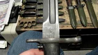 WW2 Trench Knives Bayonets amp M2 Jump Knives Video 2 [upl. by Lledniw]