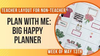 Plan With Me Happy Planner Big Teacher Layout for Everyday Planning [upl. by Harp]