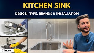 Kitchen Sink  Best Kitchen Sink design I Quartz Sink I Waterfall Sink in India interiordesign [upl. by Bandeen]