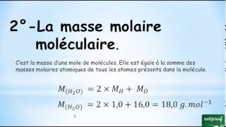 La masse molaire [upl. by Sellig775]