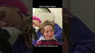 Kats foam perm with wooden perm rods [upl. by Ambur923]