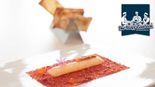 3 Michelinstarred chef Pedro Subijana creates a modern steak tartare and a seafood dish [upl. by Einnig625]