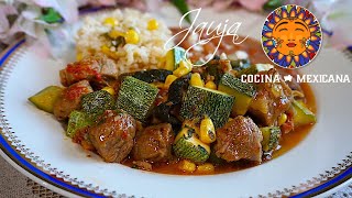 Calabacitas con Carne de Puerco [upl. by Donavon319]