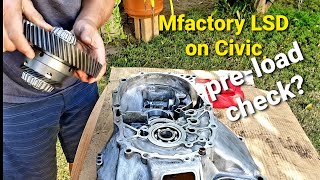 MFactory LSD install and bearing preload check G23vtec swap Civic [upl. by Aneral]