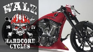 HarleyDavidson Screamin Eagle quotS amp Squot by Walz Hardcore Cycles  Motorcycle Dragster Custom Review [upl. by Eirrak]