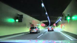 Verkehrsfreigabe Pfändertunnel Die erste Durchfahrt [upl. by Enaira881]