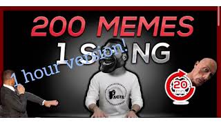 200 memes in ￼one song 1 hour loop [upl. by Eedya880]