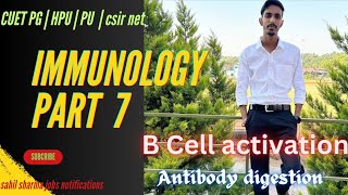 B cell activationAntibody digestionTarget 🎯 CUET PG zoologyHpu msc zoologypu msc zoologycsir net [upl. by Allix882]