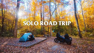 The Smoky Mountains on a HarleyDavidson  Solo Motorcycle Camping Trip [upl. by Eetsim789]