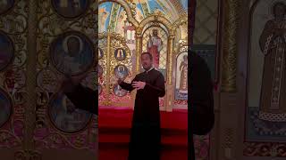 👉 Priests and Clergy Praying Together Behind the Iconostasis [upl. by Mook]