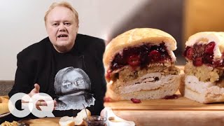 Louie Anderson Makes a Sour Cream amp Onion Chip Thanksgiving Sandwich  GQ [upl. by Ainuj452]