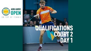 ABN AMRO Open 2024  Qualifying Court 2  Day 1 [upl. by Ferdinanda]