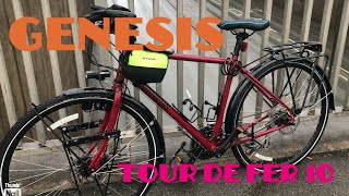 genesis tour de fer 10 touring bike first ride [upl. by Laurinda33]