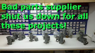 How do carburetion restoration projects cycle through the workshop and initial cleaning of parts [upl. by Kahle]