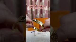 How to open and close the Louis Vuitton Nanogram Strass Bracelet [upl. by Einra]